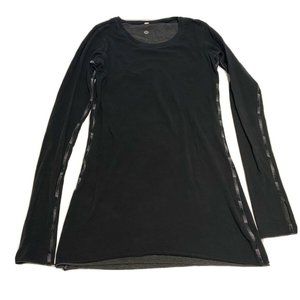 LULULEMON EVERY YOGI LONG SLEEVE GRAY BLACK REVERS